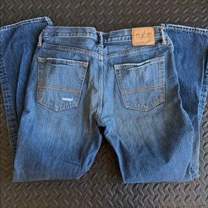 Abercrombie & Fitch Men's Light Blue Straight Jeans
